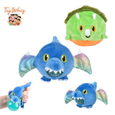 3" Dinosaur Squeezy Bead Plush – Assorted Colors, Soft, Squishy, and Fun